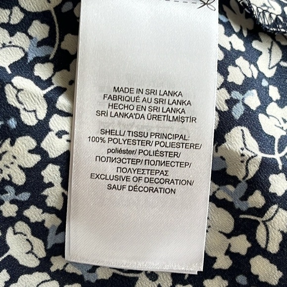 Brand New Lauren Ralph Lauren Paisley Floral 3/4 Sleeve Button Up Collared Dress - Picture 12 of 13